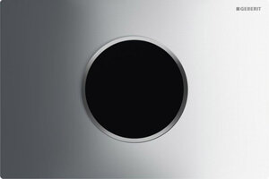Изображение товара Клавиша смыва Geberit Sigma 115.907.KH.1 Type 10, бесконтактная, сенсорная, для унитаза, 230В, двойной смыв, пластик, глянцевый хром/матовый хром