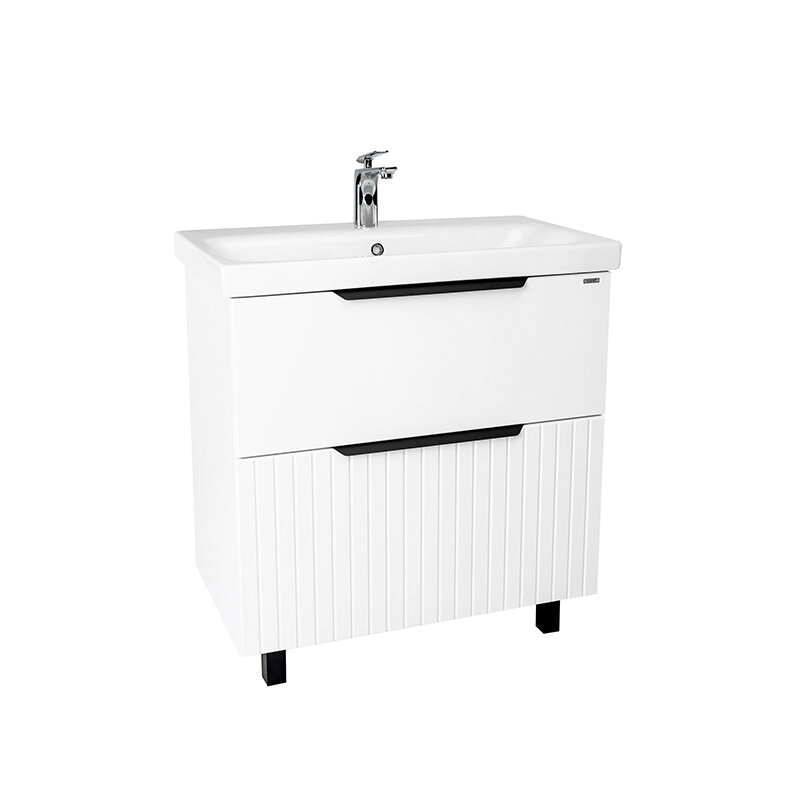 Изображение товара Тумба под раковину Viant Сицилия VSIC80MDBEL-T2Y 80 см белая напольная