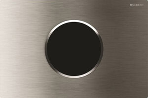 Изображение товара Клавиша смыва Geberit Sigma 115.907.SN.1 Type 10, бесконтактная, сенсорная, для унитаза, 230В, двойной смыв, нержавеющая сталь, матовая/полированная