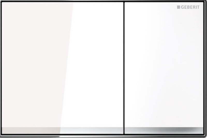 Изображение товара Клавиша Geberit Sigma Type 60 с двойным смывом и стеклом