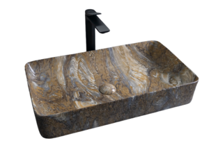 Изображение товара Раковина Gid Geometrico Mnc396T 54475 60 см фаянс с донным клапаном глянец Испания