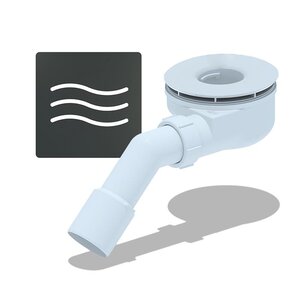 Изображение товара Сифон для душевого поддона RGW E351C-01 90 мм графит Германия высокая пропускная способность