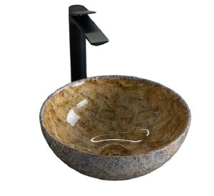 Изображение товара Раковина Gid Esfera Mnc489 54437 32 см фаянс с донным клапаном под камень Испания