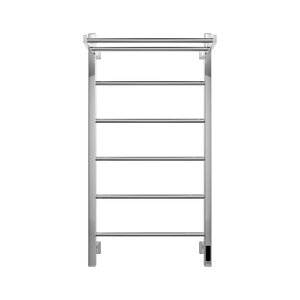 Изображение товара Полотенцесушитель электрический Grota App 530х1000 NP EL, ширина 50 см, высота 100 см, с полкой, цвет хром