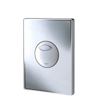 Изображение товара Кнопка инсталляции Grohe Skate 38862000 хром с двумя объёмами смыва Изображение товара Кнопка инсталляции Grohe Skate 38862000 хром с двумя объёмами смыва