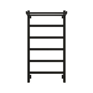 Изображение товара Полотенцесушитель электрический Grota Lore 530х1000 RAL9005 EL, ширина 50 см, высота 100 см, с полкой, цвет черный