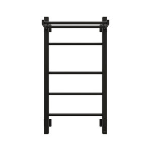 Изображение товара Полотенцесушитель электрический Grota Alto 430х800 RAL9005 EL, ширина 40 см, высота 80 см, с полкой, цвет черный