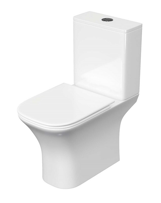 Изображение товара Напольный безободковый унитаз Aquatek Optima Square AQ4411-00 с микролифтом и каскадным сливом
