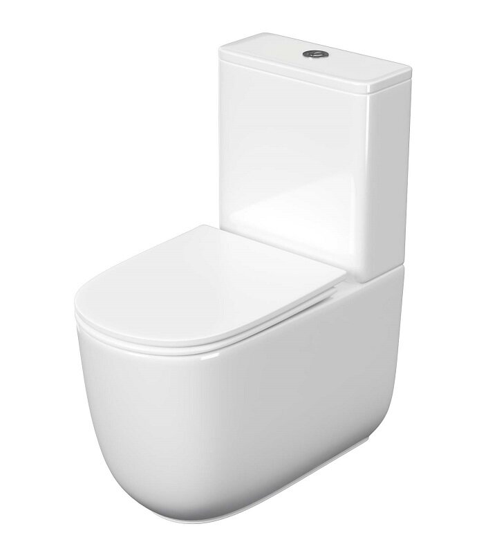 Изображение товара Напольный безободковый унитаз Aquatek Optima Plus AQ4452-00 с системой торнадо и сиденьем микролифт