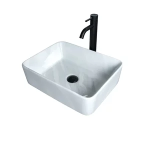 Изображение товара Раковина Gid Geometrico Mnc600 54459, 48 см, фаянс, с донным клапаном, под камень глянцевая