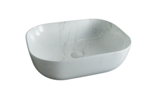 Изображение товара Раковина Gid Geometrico K397D9 53322 50 см из фаянса с донным клапаном