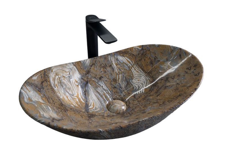 Изображение товара Раковина Gid Lago Mnc811T 54477 61 см овальная фаянс глянцевая Испания