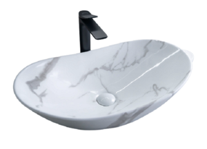 Изображение товара Раковина Gid Lago Mnc811C 54478, 61 см, фаянс, под камень глянцевая