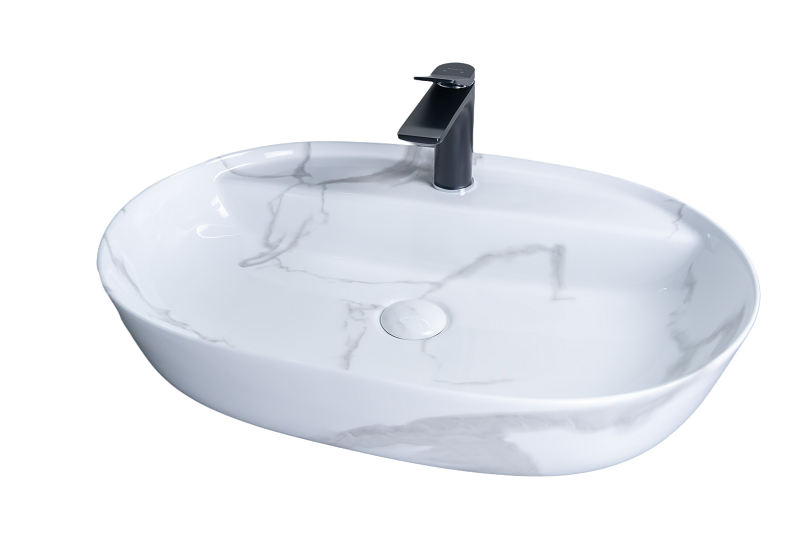 Изображение товара Раковина Gid Lago Mnc346C 54470, 61 см, фаянс, с донным клапаном, под камень глянцевая Изображение товара Раковина Gid Lago Mnc346C 54470, 61 см, фаянс, с донным клапаном, под камень глянцевая