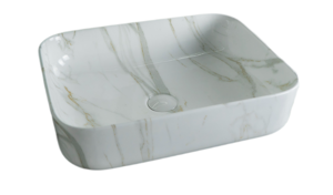 Изображение товара Раковина Gid Geometrico Mnc190 54426 50 см накладная фаянс Испания стиль модерн