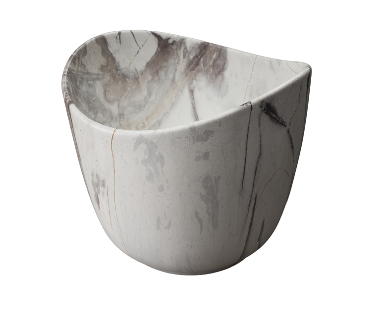 Изображение товара Раковина Gid Creativo Mnc9303 54479, 36 см, фаянс, с донным клапаном, под камень матовая