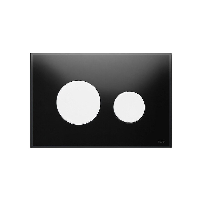 Изображение товара Панель смыва TECE Loop 9240654 черное стекло белые клавиши