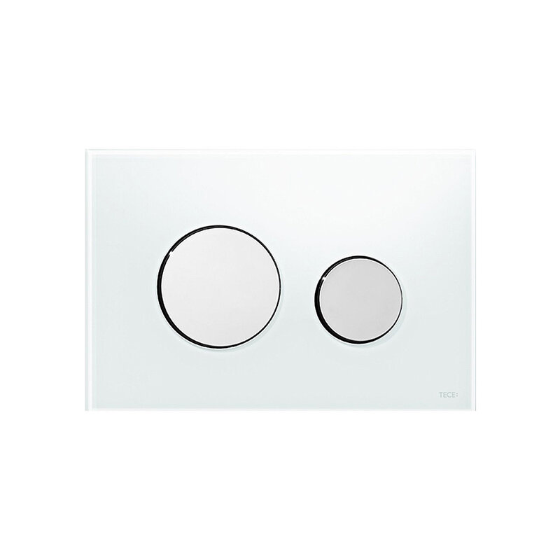 Изображение товара Панель смыва TECE Loop 9240660 белое стекло хром глянцевый клавиши