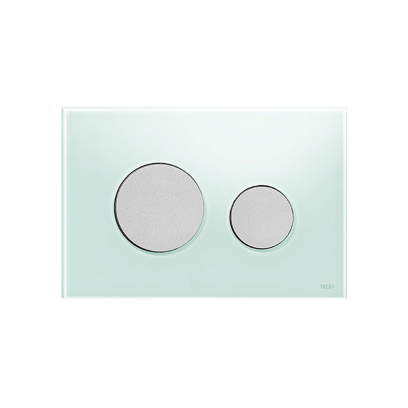 Изображение товара Панель смыва TECE Loop 9240652 зеленое стекло матовый хром