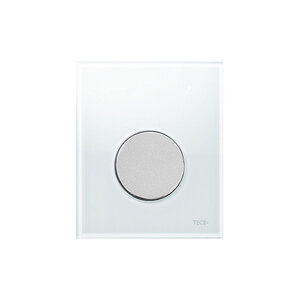 Изображение товара Клавиша смыва TECE Loop Urinal 9242659, механическая, белое стекло, клавиша хром матовый