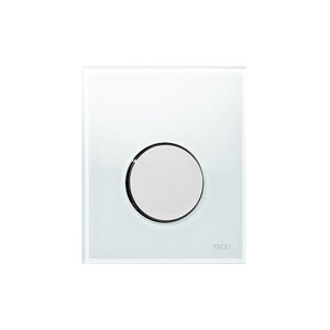 Изображение товара Клавиша смыва TECE Loop Urinal 9242660, механическая, белое стекло, клавиша хром глянцевый