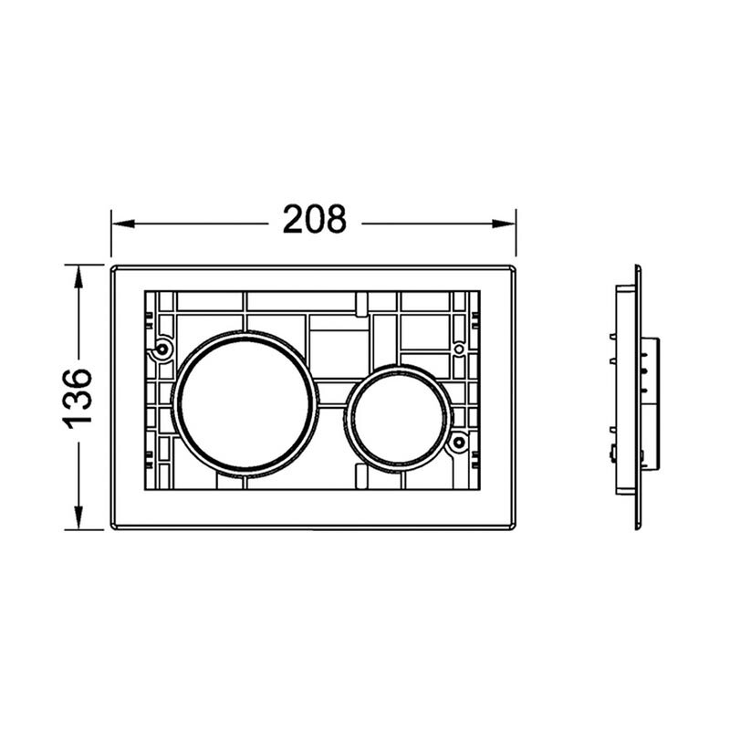 Изображение товара Клавиша TECE Loop Modular 9240666, хром глянцевый для смыва
