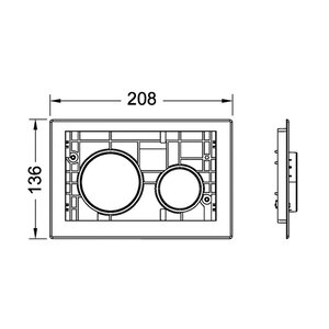 Изображение товара Клавиша смыва TECE Loop Modular 9240666, механическая, цвет хром глянцевый