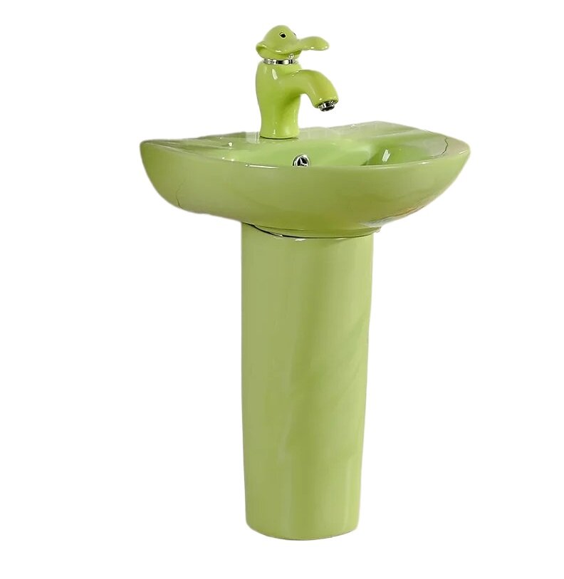 Изображение товара Детская раковина на пьедестале Gid Aventura Nb192-G 43 см зеленая