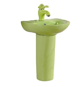 Изображение товара Детская раковина на пьедестале Gid Aventura Nb192-G 43 см зеленая