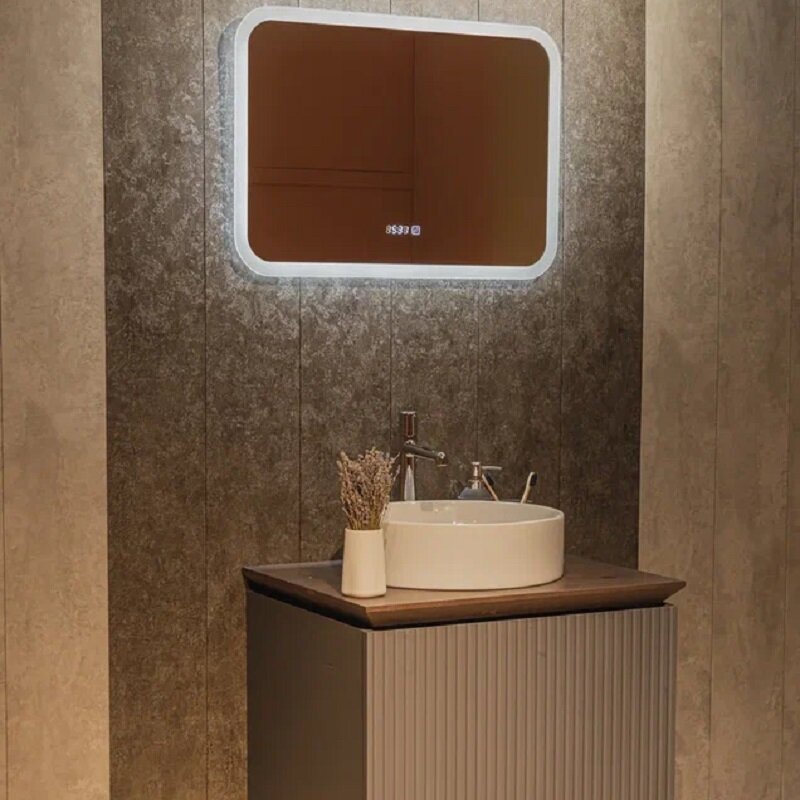 Изображение товара Зеркало Silver Mirrors Lite LED-00002835 с подсветкой и часами