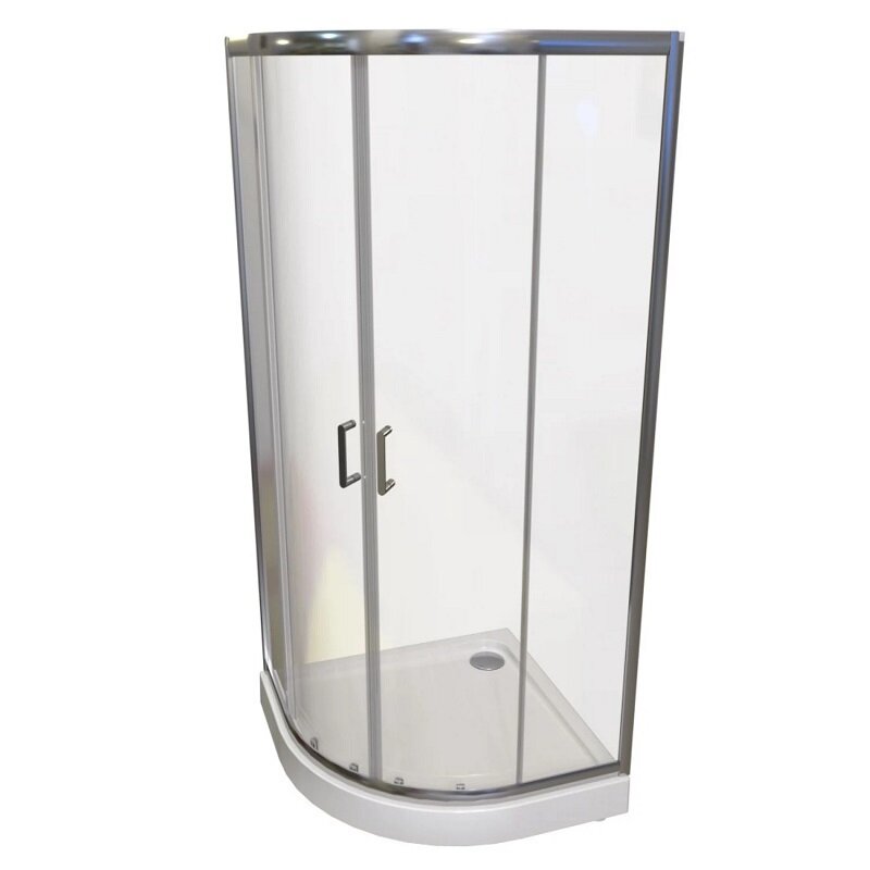 Изображение товара Душевой уголок Радомир Смарт 90x90 см с раздвижными дверьми и хромированным профилем