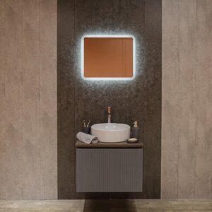Изображение товара Зеркало Silver Mirrors Stiv - Lite LED-00002963, 60 х 50 см, с LED-подсветка, бесконтактный сенсор