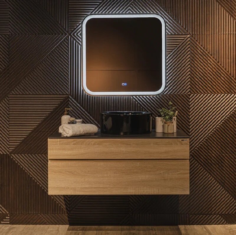 Изображение товара Зеркало Silver Mirrors Stiv - Lite LED-00002683, 70 х 68.5 см, с LED-подсветка, сенсор, подогрев Изображение товара Зеркало Silver Mirrors Stiv - Lite LED-00002683, 70 х 68.5 см, с LED-подсветка, сенсор, подогрев