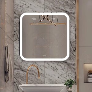 Изображение товара Зеркало Silver Mirrors Stiv neo LED-00002423, 70 х 68 см, с LED-подсветка, сенсор, подогрев