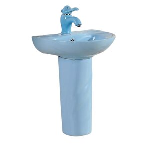Изображение товара Детская раковина на пьедестале Gid Aventura Nb192-BU 69910 голубая 43 см