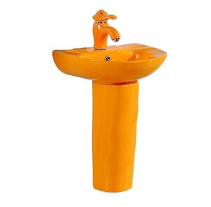 Изображение товара Детская раковина на пьедестале Gid Aventura Nb192-OR 43 см яркая оранжевая