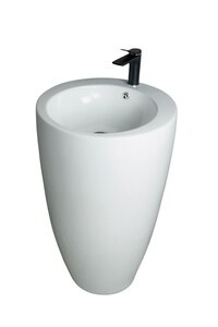 Изображение товара Раковина Gid Autonomo Nb133 49 см фаянс белая напольная с отверстием для смесителя