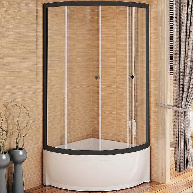 Изображение товара Душевой уголок Радомир Соул 1 100x100 см с раздвижными дверями и прозрачным стеклом