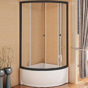 Изображение товара Душевой уголок Радомир Соул 1 1-03-6-0-0-0040, 100 х 100 см, стекло прозрачное, профиль черный