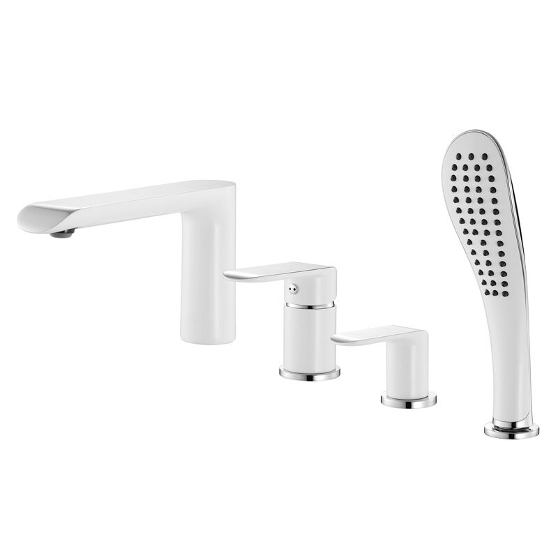 Изображение товара Смеситель для ванны Iddis Calipso CALSB42i07 с керамическим дивертором белый