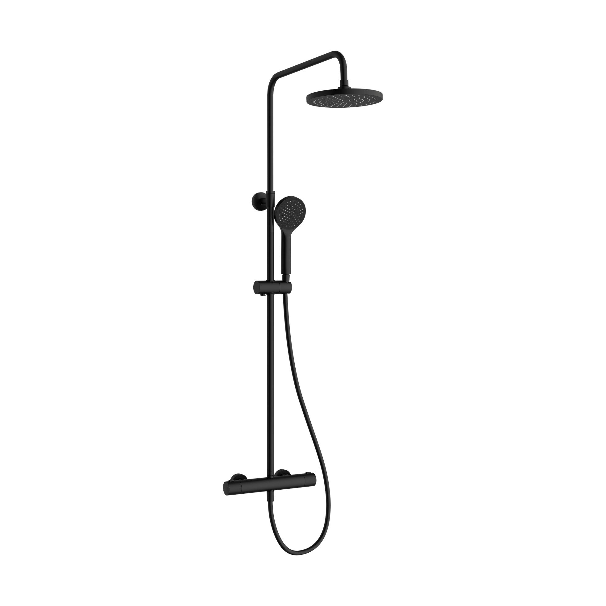 Изображение товара Душевая система VitrA Joy A4729836EXP, термостатическая, черный матовый Изображение товара Душевая система VitrA Joy A4729836EXP, термостатическая, черный матовый