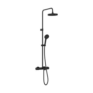 Изображение товара Душевая система VitrA Base Round A4730336EXP, термостатическая, черный матовый