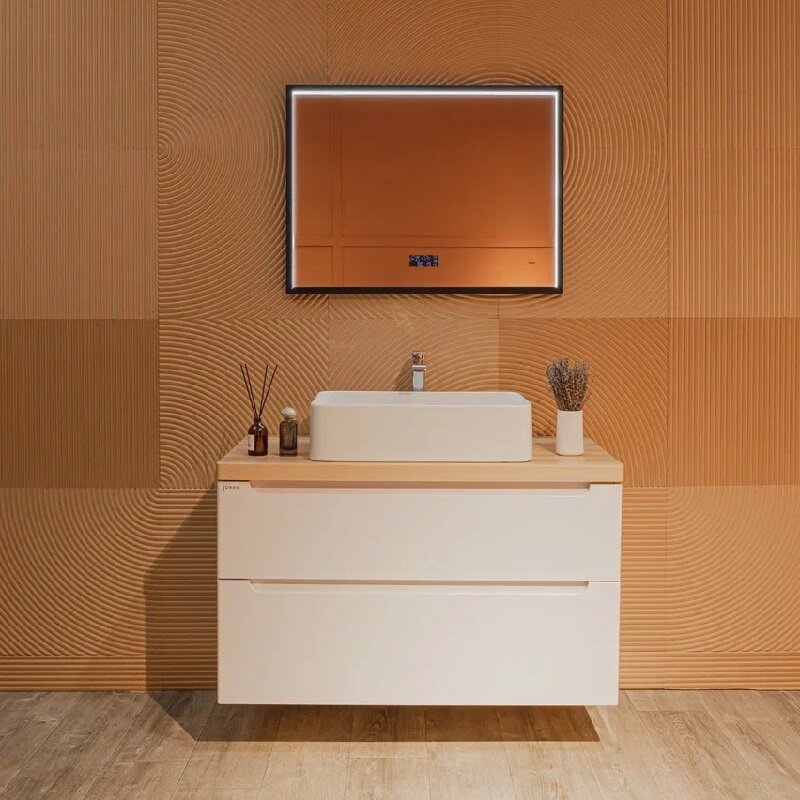 Изображение товара Зеркало Silver Mirrors Эдисон с подсветкой и погодным модулем 80x60 см