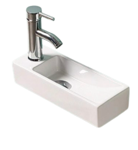 Изображение товара Раковина Gid Suspendido N9271 61128L/61128R 38 см из фаянса с отверстием под смеситель