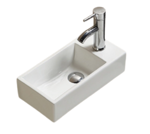 Изображение товара Раковина Gid Suspendido с левым или правым расположением 40 см фаянс белая