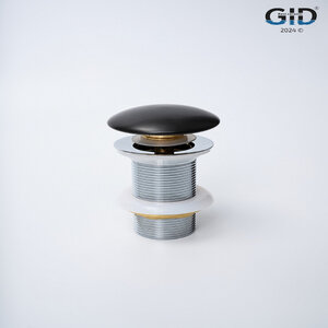 Изображение товара Донный клапан для раковины Gid Minucia Blm100 74402K черный матовый с механизмом Click-Clack