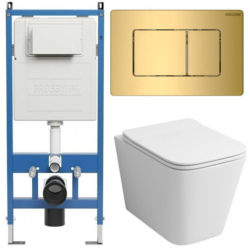 Изображение товара Подвесной унитаз Grossman Classic 97.4441S.04.30M безободковый с микролифтом