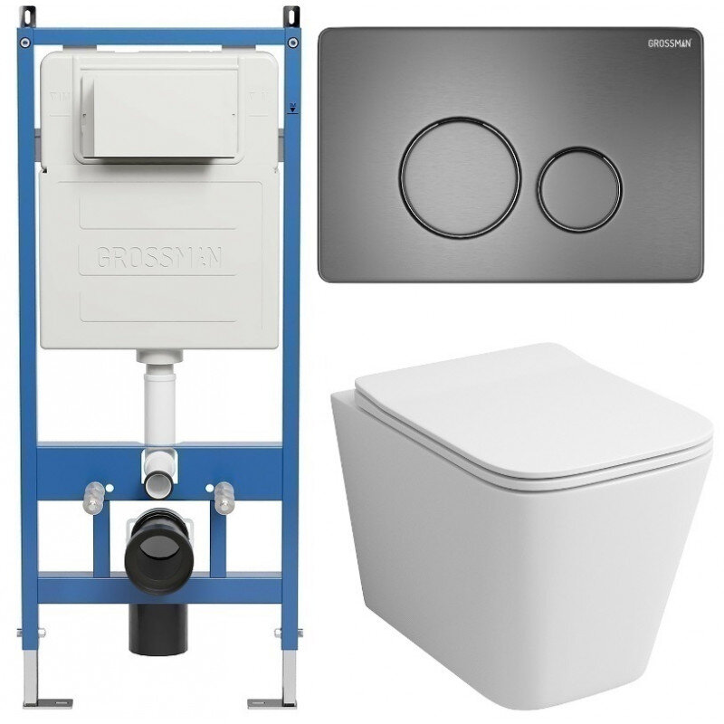 Изображение товара Унитаз подвесной Grossman GR-4441S с инсталляцией 900.K31.01.000