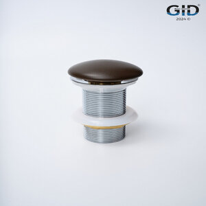 Изображение товара Донный клапан для раковины Gid Minucia Br100 74406K, без перелива, Clik-Clak, коричневый матовый
