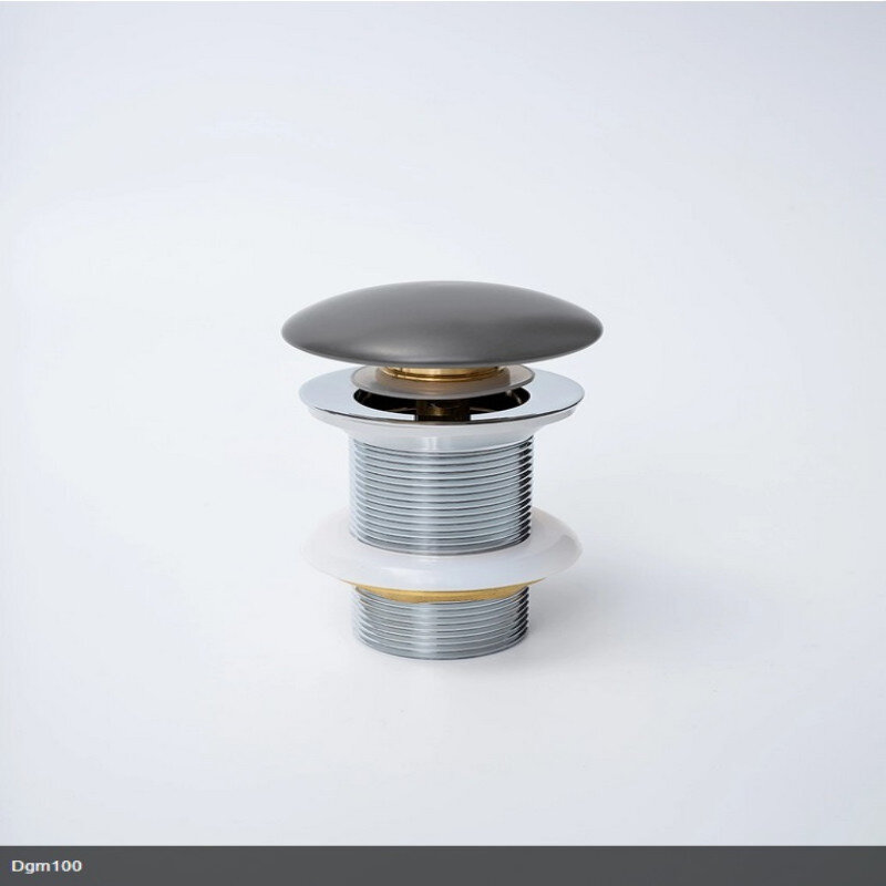 Изображение товара Донный клапан для раковины Gid Minucia Dgm100 74408K без перелива оружейная сталь